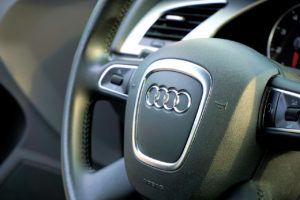 Spalane flagowego modelu Audi.